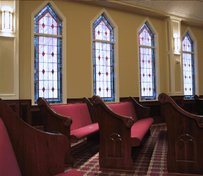 New Kivett's church pews