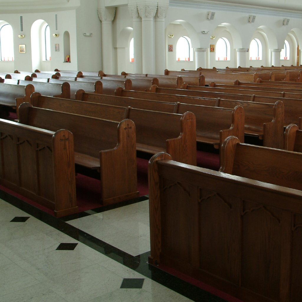 custom church pews