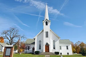 steeple with cross