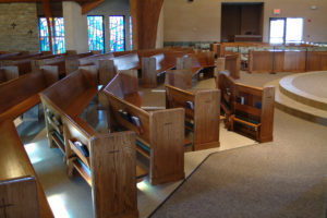 St. Mary's Catholic Church pews