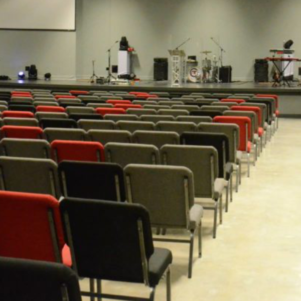 metal church chairs