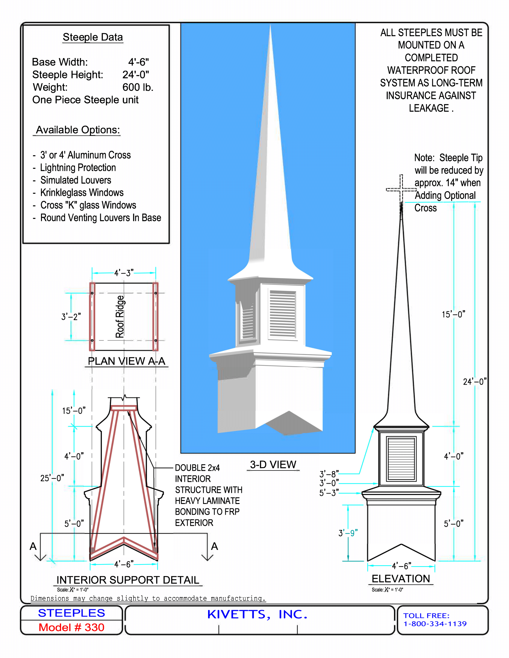 Church Steeple Design Models  Kivett's Fine Church Furniture