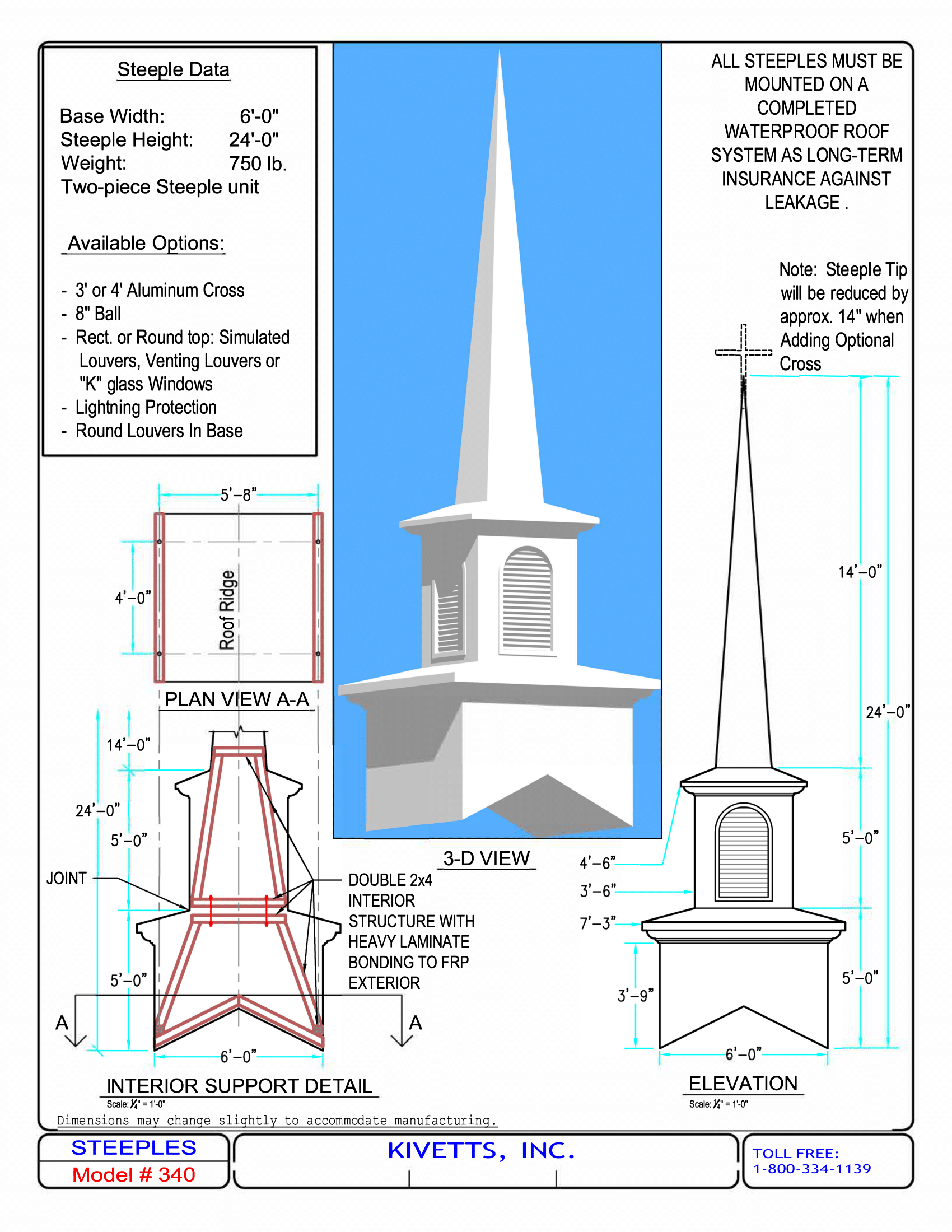 Church Steeple Design Models  Kivett's Fine Church Furniture