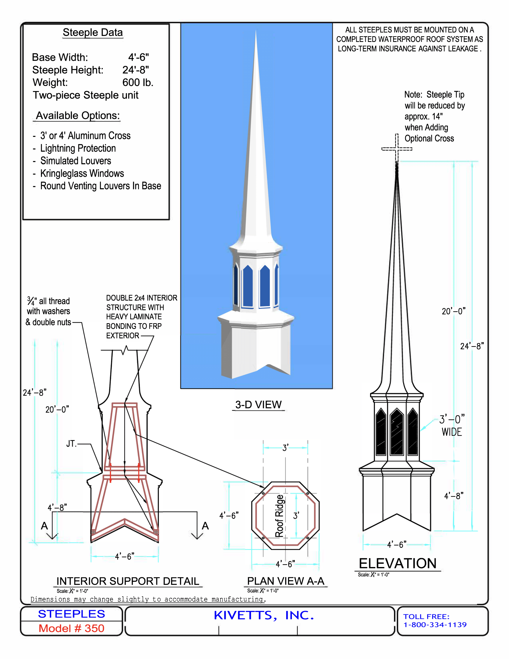 Church Steeple Design Models  Kivett's Fine Church Furniture