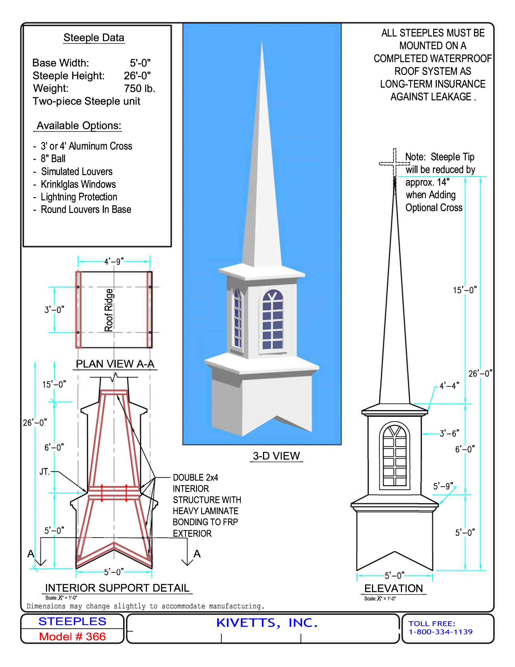 Church Steeple Design Models  Kivett's Fine Church Furniture