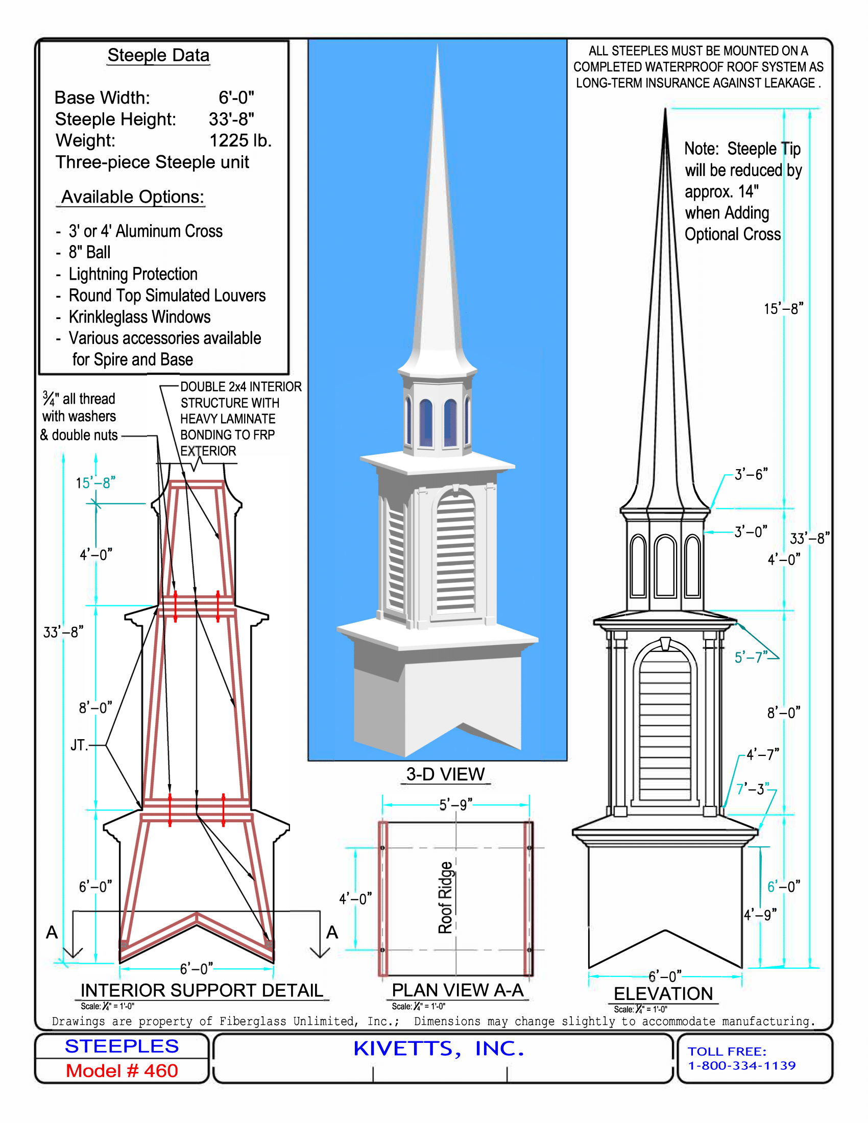 Church Steeple Design Models  Kivett's Fine Church Furniture