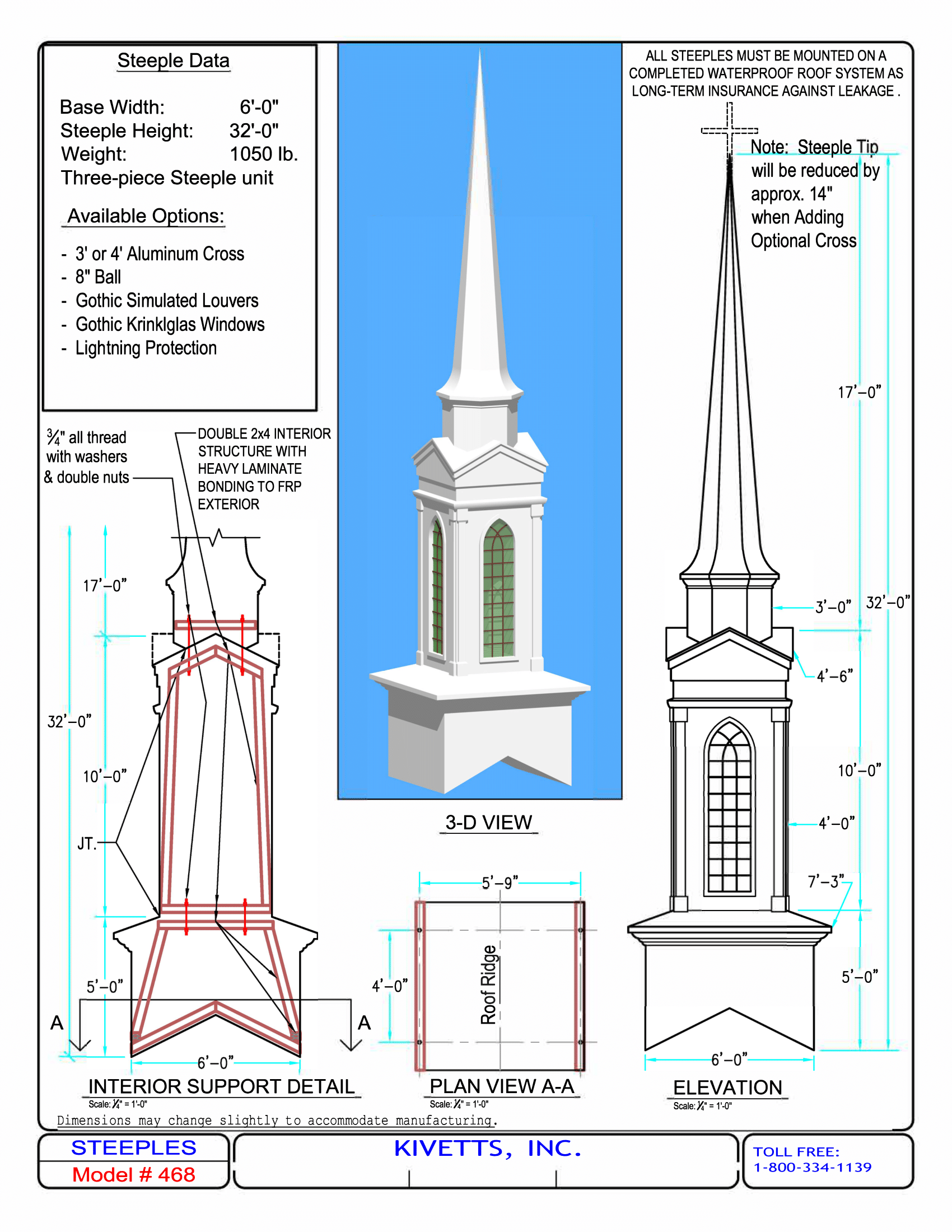 Church Steeple Design Models  Kivett's Fine Church Furniture