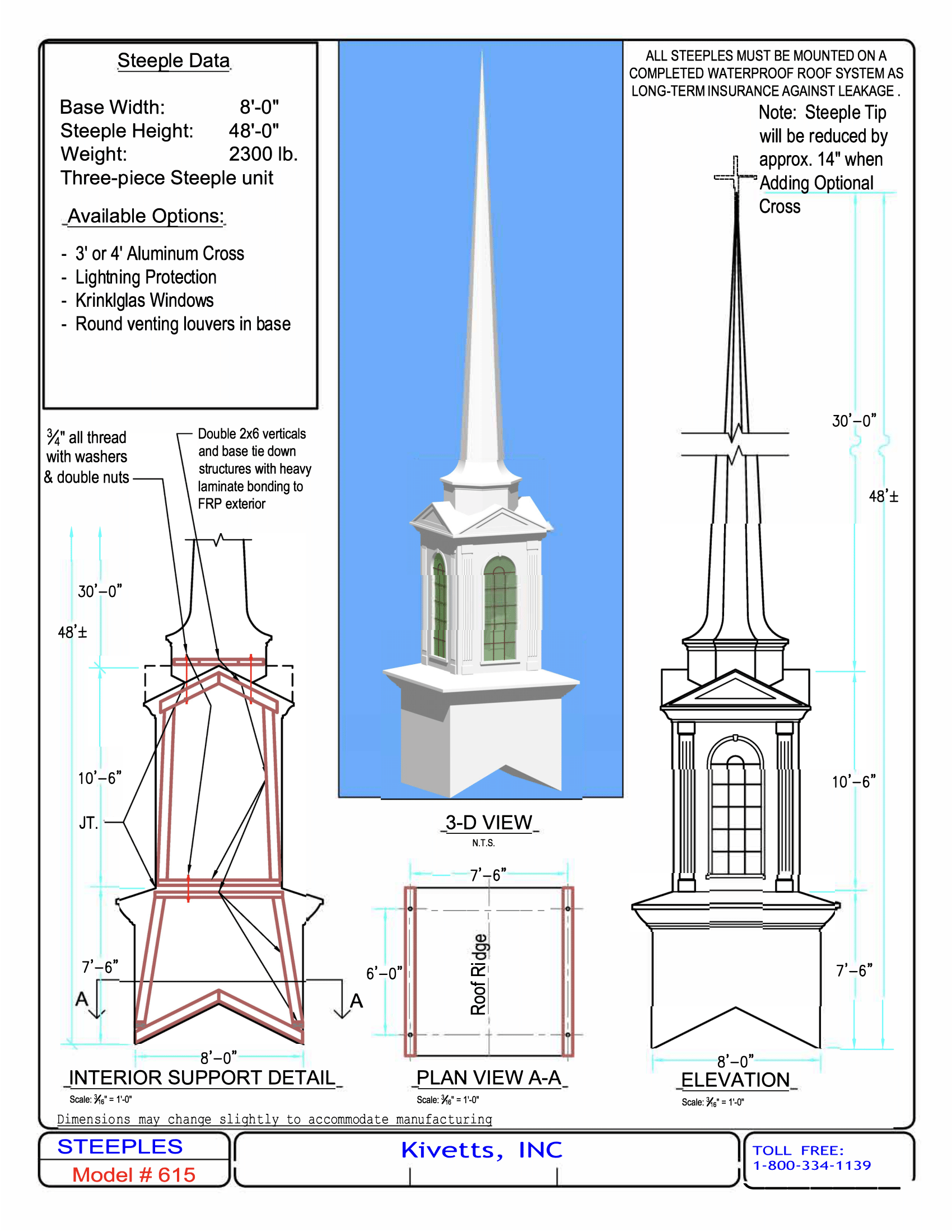 Church Steeple Design Models  Kivett's Fine Church Furniture